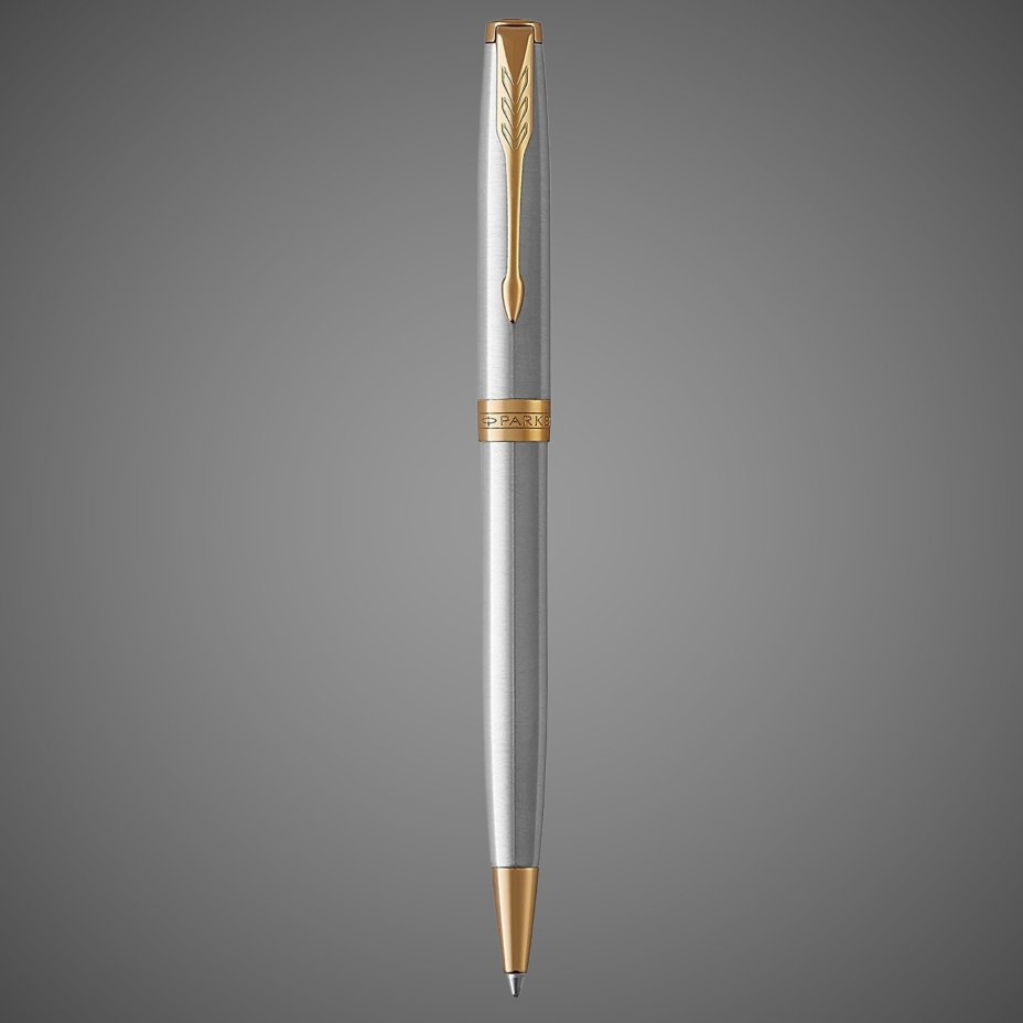 Подарочный набор: Ежедневник недатированныйи Шариковая ручка Parker Sonnet K527 цвет: St. Steel GT