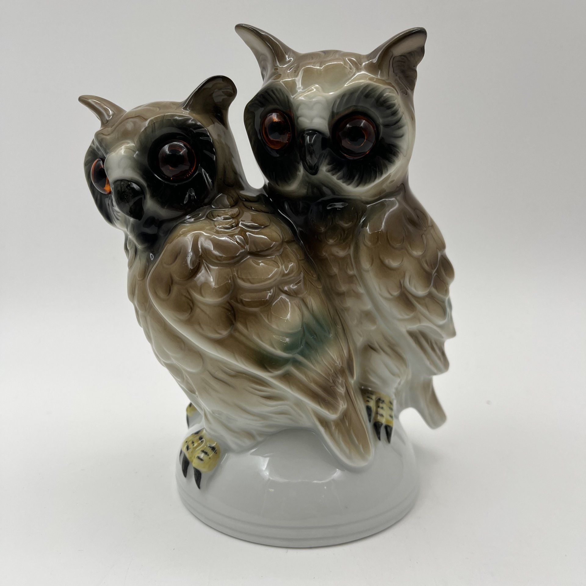 Статуэтка "Совы", фарфор, Gräfenthal (Графенталь), ГДР, 1980-1990 гг.