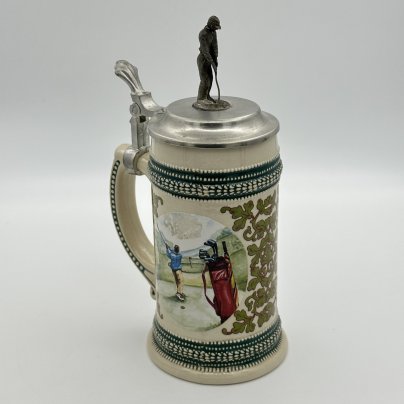 Кружка пивная, с изображениями сцен игры в гольф, Domex