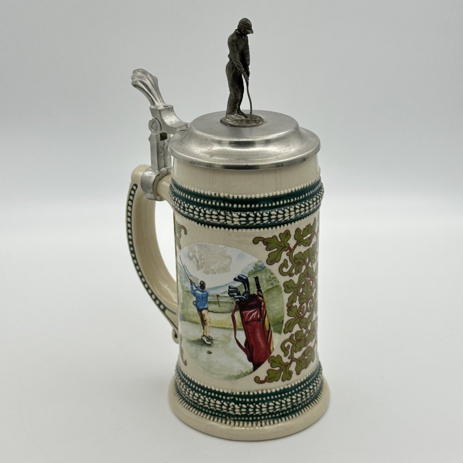 Кружка пивная, с изображениями сцен игры в гольф, Domex