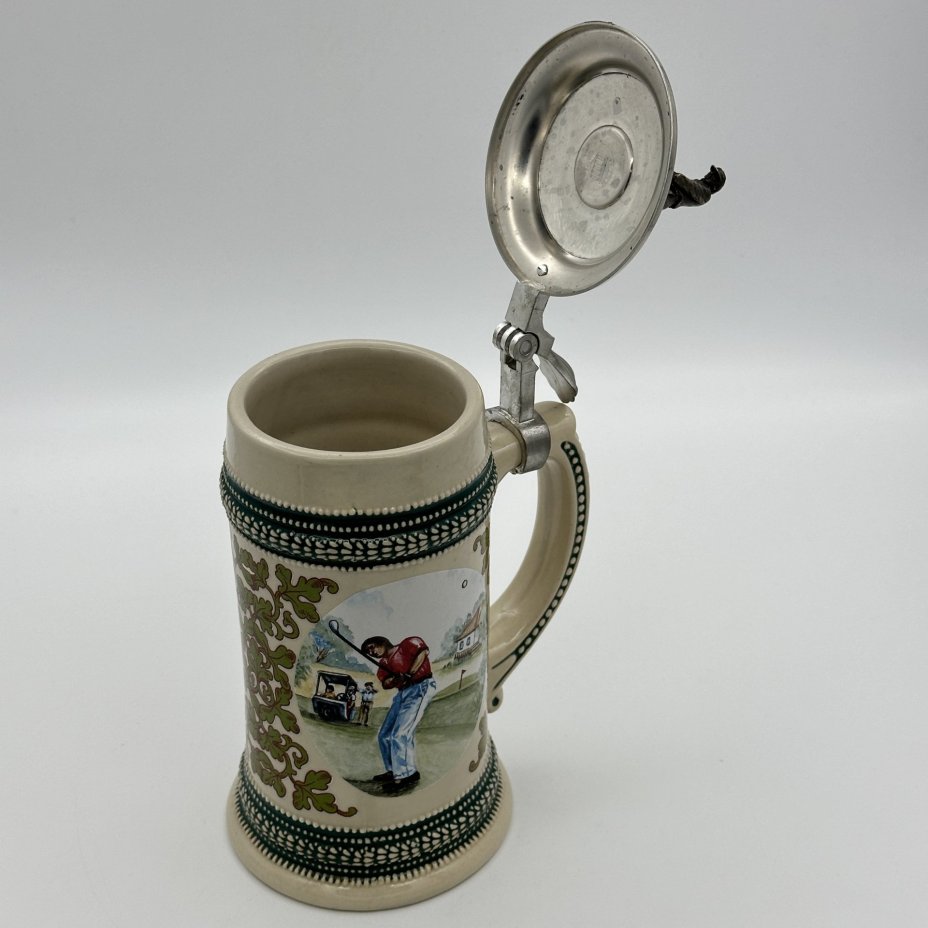 Кружка пивная, с изображениями сцен игры в гольф, Domex