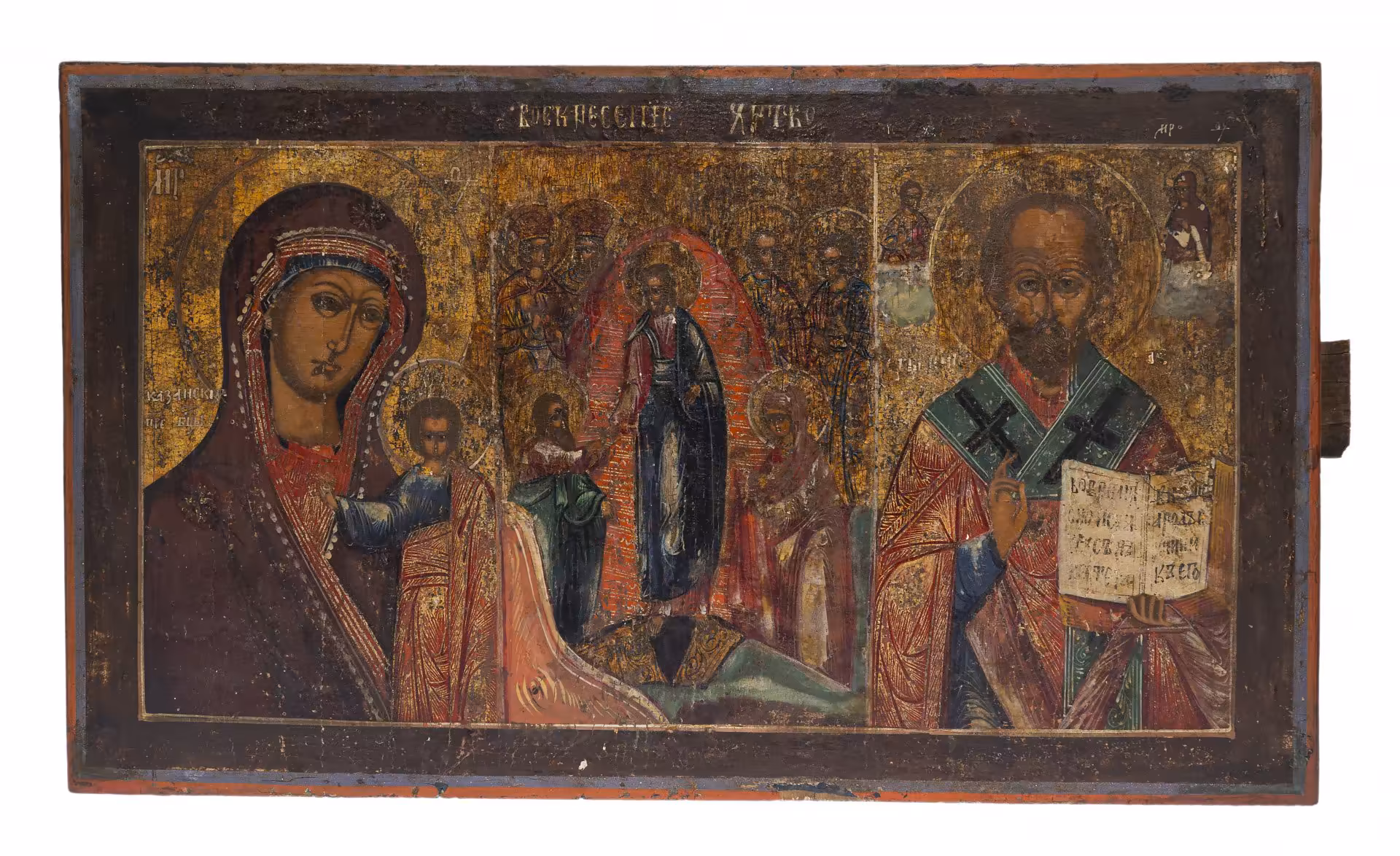 Икона "Воскресение Христово, дерево, темпера, Российская Империя, 1850-1890 гг.