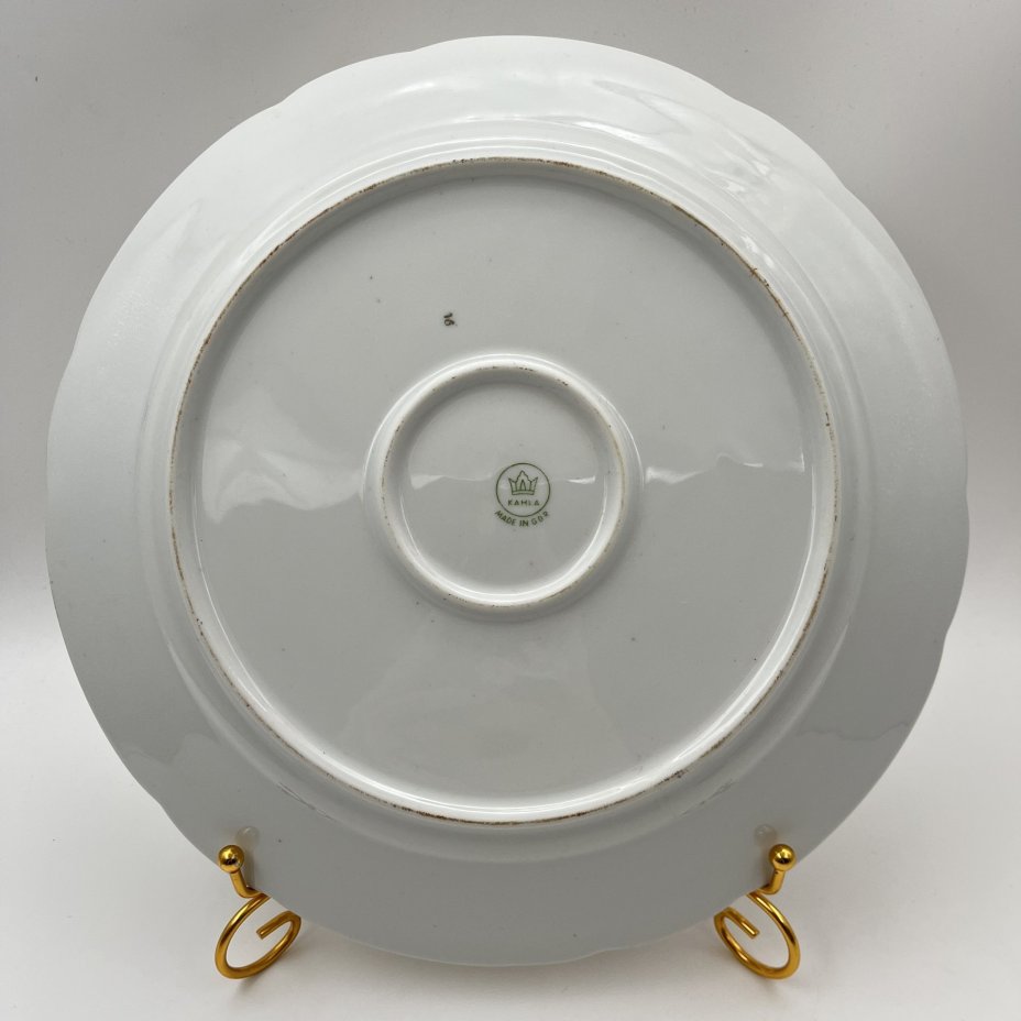 Блюдо "Мадонна", фарфор, деколь, люстр, золочение, Kahla, ГДР, 1967-1987 гг.