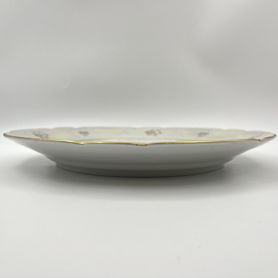 Блюдо "Мадонна", фарфор, деколь, люстр, золочение, Kahla, ГДР, 1967-1987 гг., Kahla