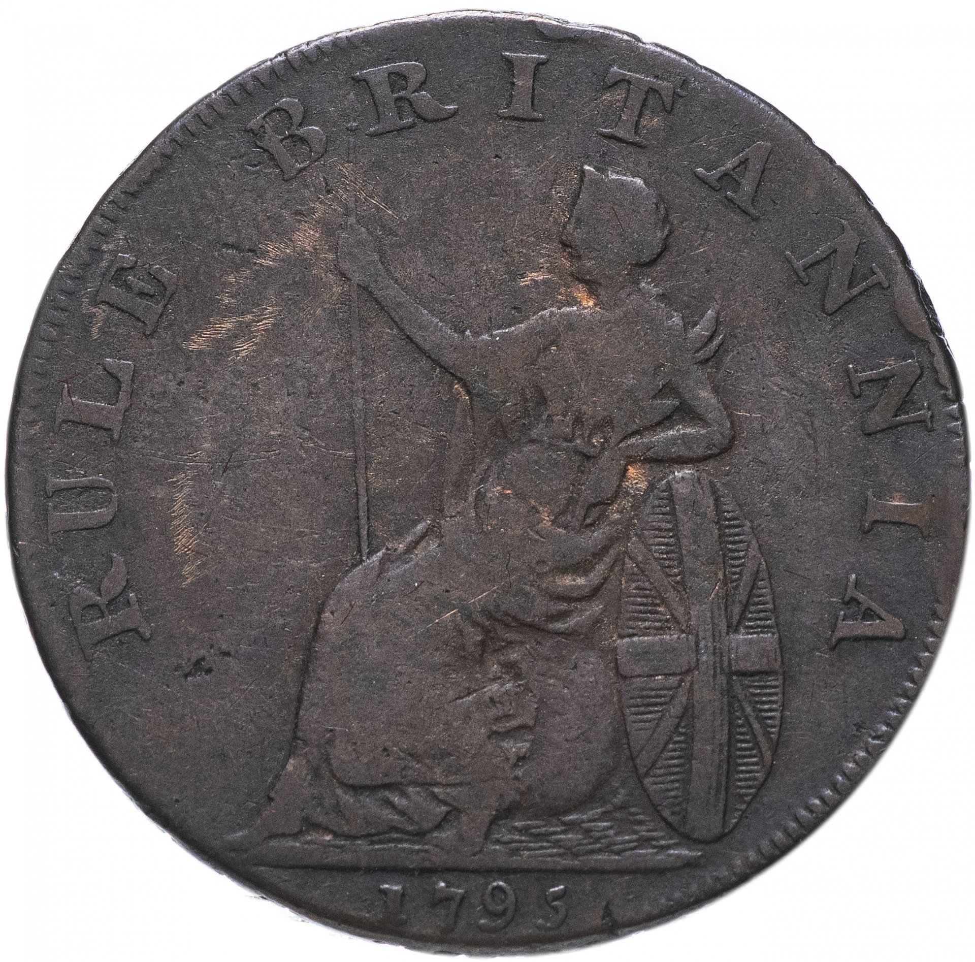 Великобритания (графство Хэмпшир) 1/2 пенни 1795