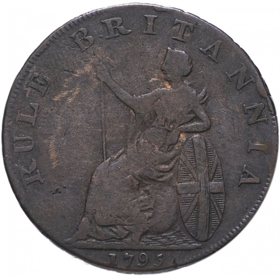Великобритания (графство Хэмпшир) 1/2 пенни 1795