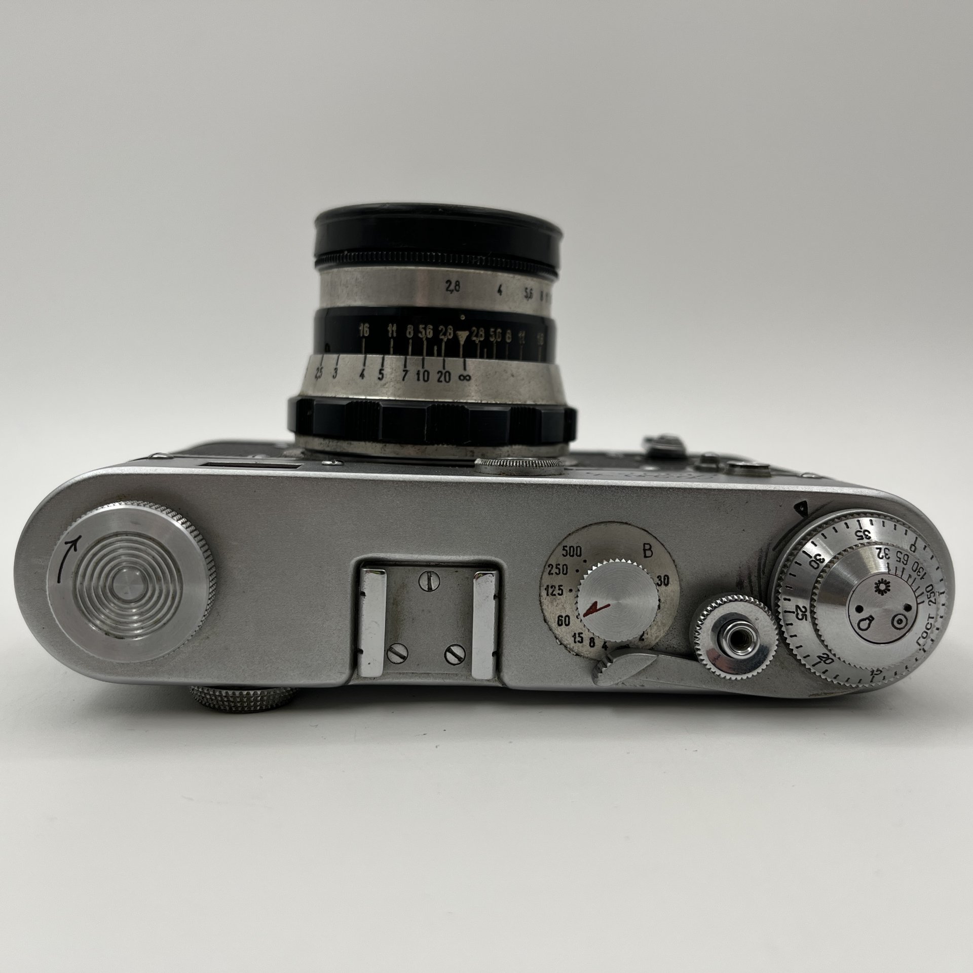 Фотоаппарат "ФЭД-3" с объективом "Индустар-61 Л/Д" в кофре, металл, пластик, стекло, кожа, Харьковский машиностроительный завод им. Дзержинского (ФЭД), СССР, 1961-1979 гг.