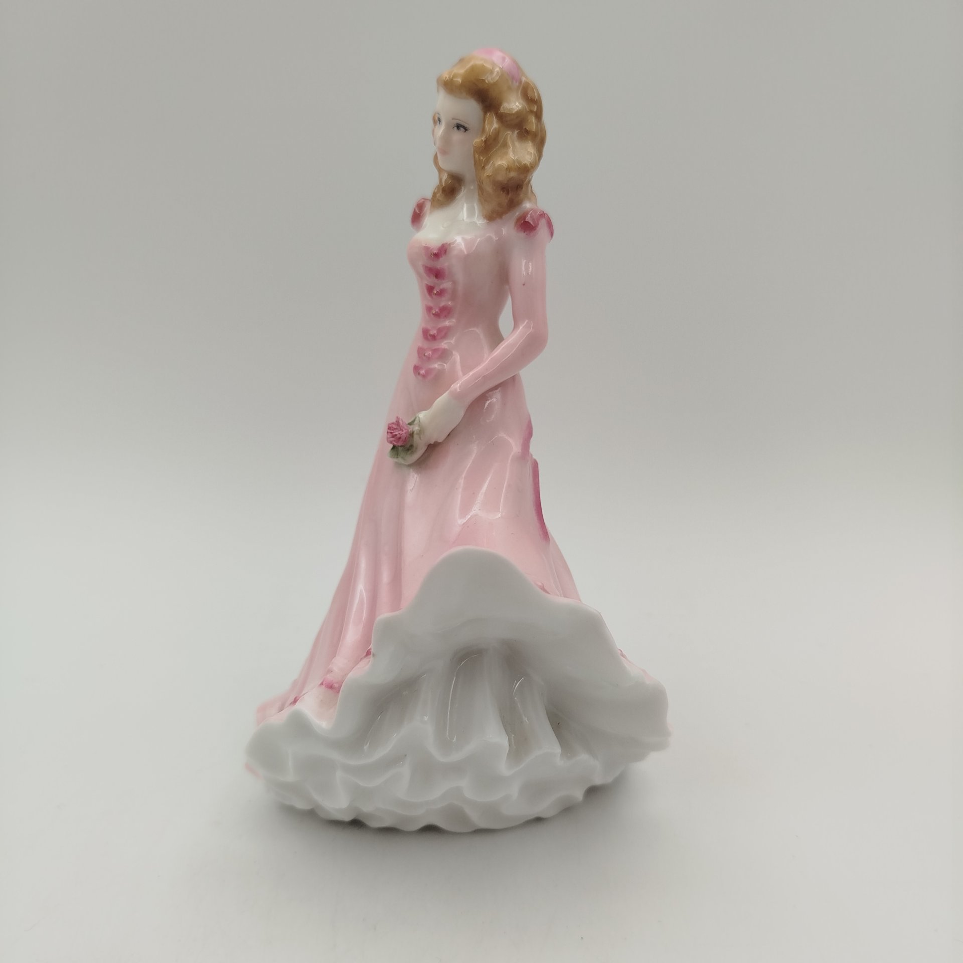 Статуэтка  "Сара" (Девушка в розовом), автор Richard Moore, фарфор, роспись, Royal Worcester, Royal Worcester