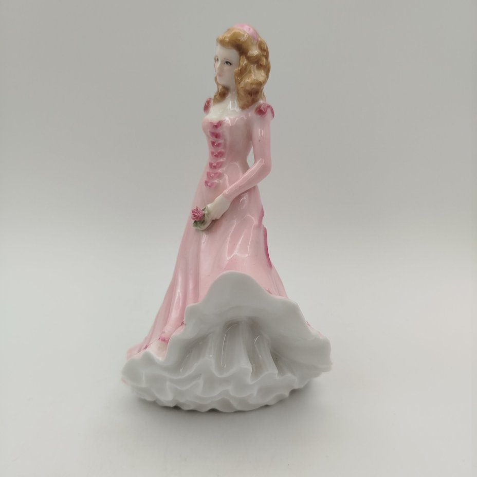 Статуэтка  "Сара" (Девушка в розовом), автор Richard Moore, фарфор, роспись, Royal Worcester, Royal Worcester