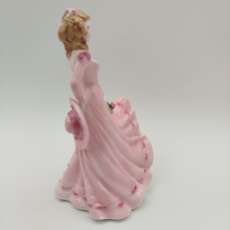 Статуэтка  "Сара" (Девушка в розовом), автор Richard Moore, фарфор, роспись, Royal Worcester, Royal Worcester