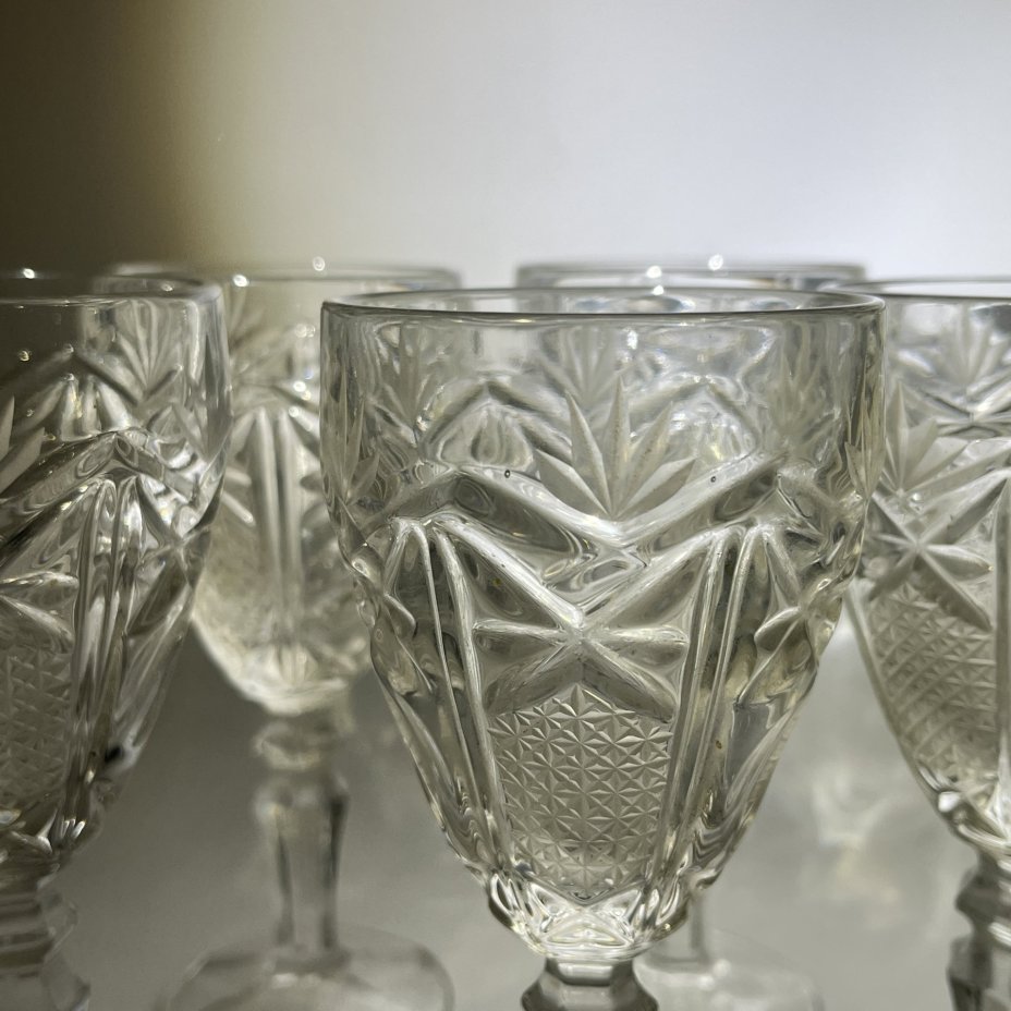 Набор из 5 бокалов с геометрическим декором