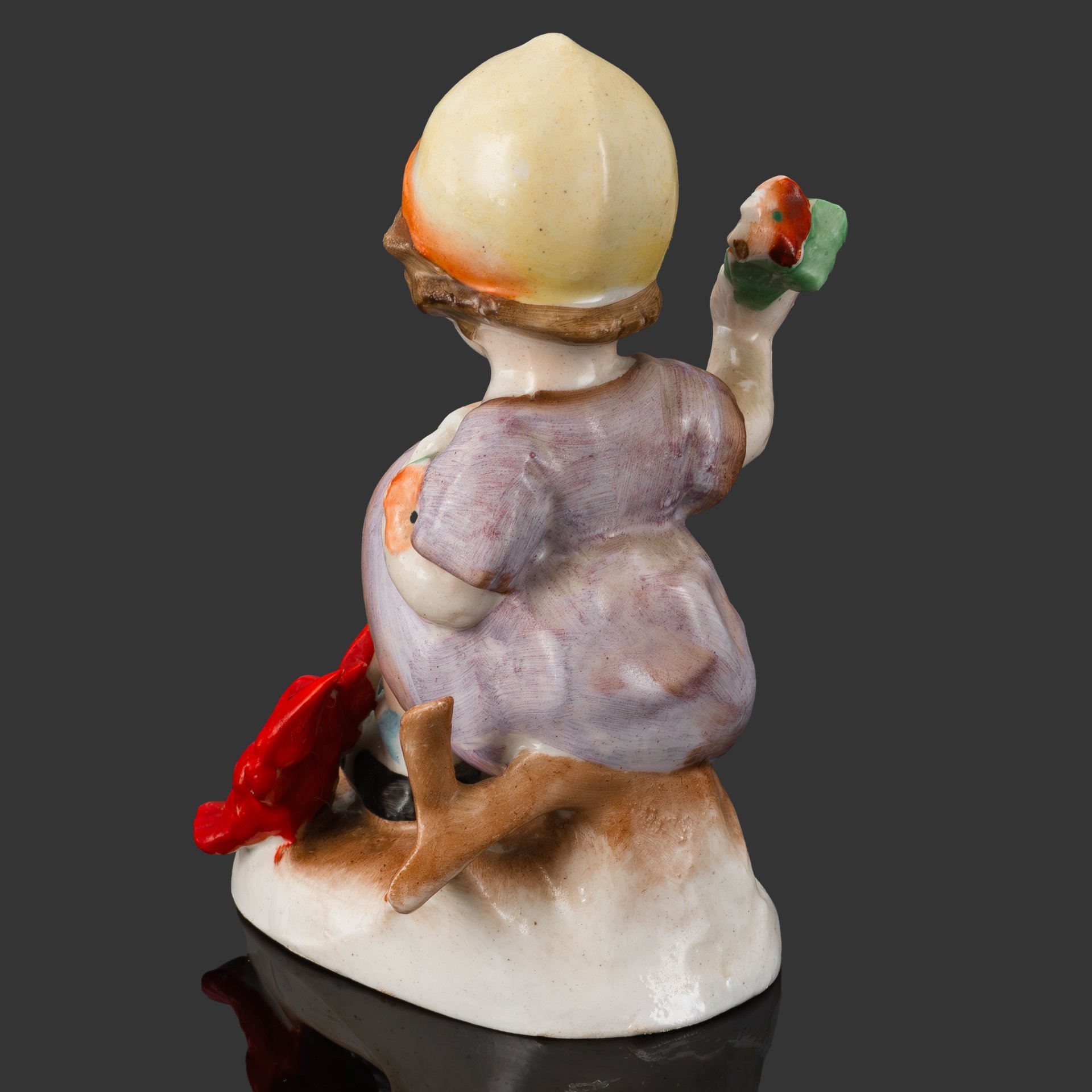 Статуэтка "Девочка и рак", фарфор, роспись, Германия, 1950-1970 гг.