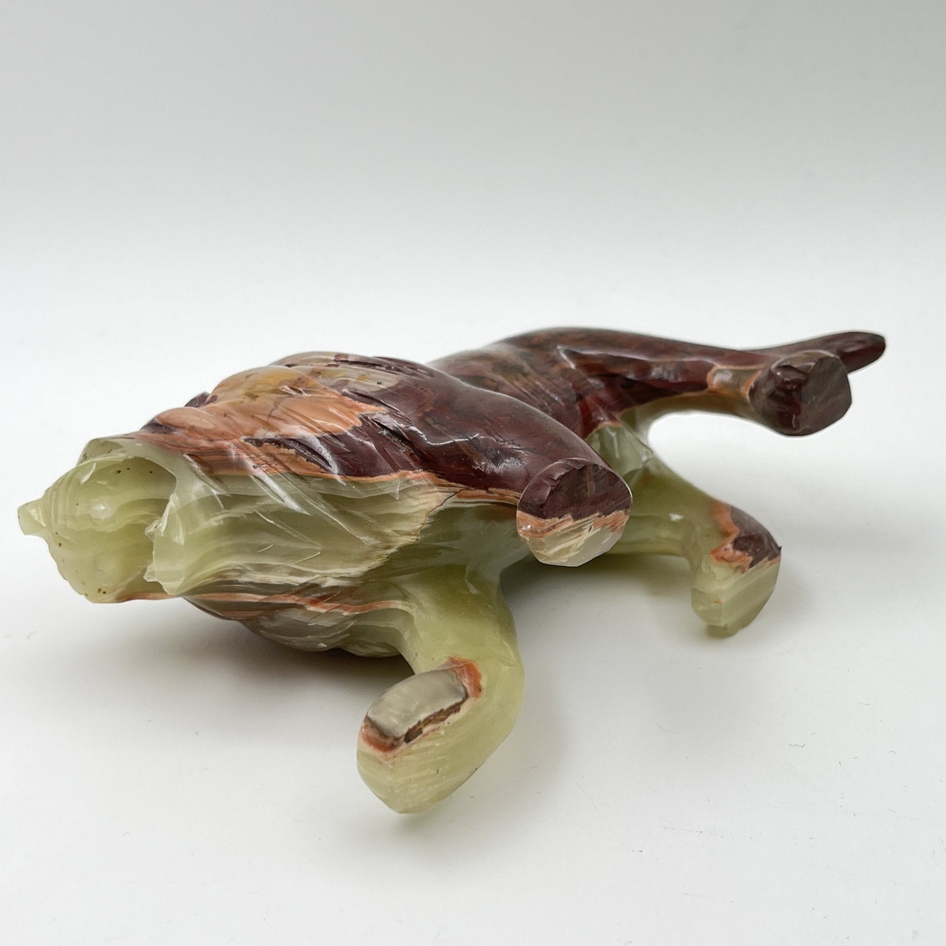 Статуэтка "Лев", натуральный камень (оникс), резьба, Азия, 2000-2015 гг.