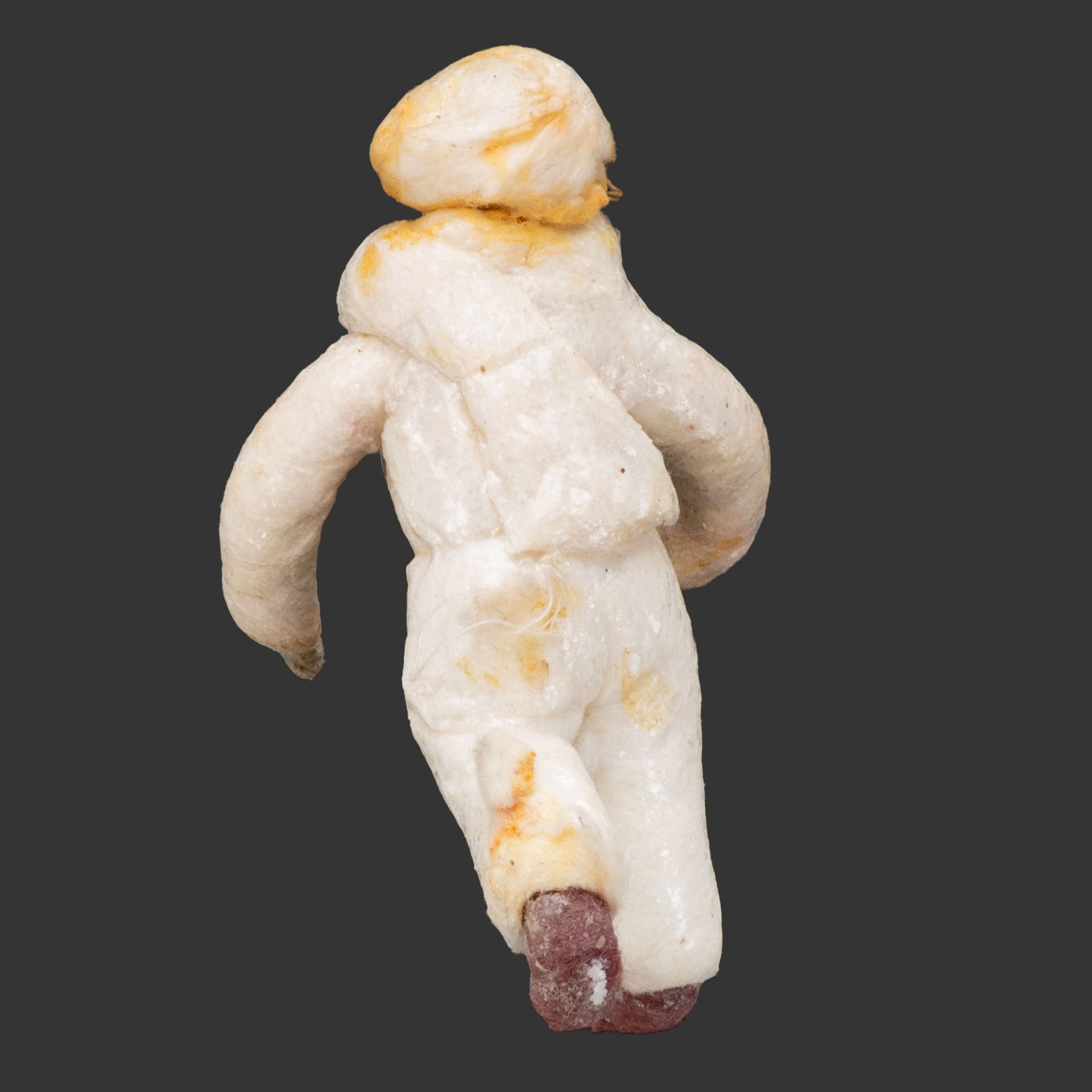 Игрушка ёлочная "Девочка в капюшоне", вата, роспись, СССР, 1937-1940 гг.