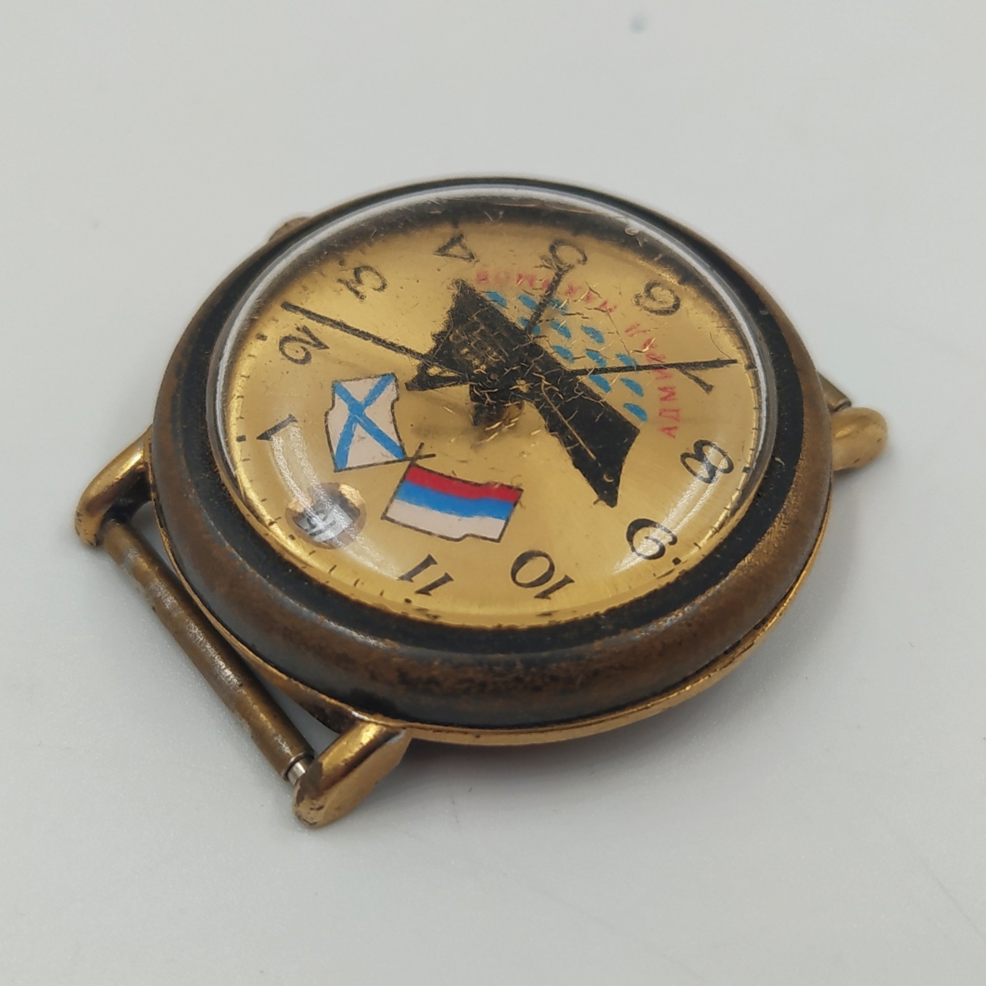 Часы наручные "Адмирал Нахимов", металл, стекло, Россия, 1980-2000 гг.