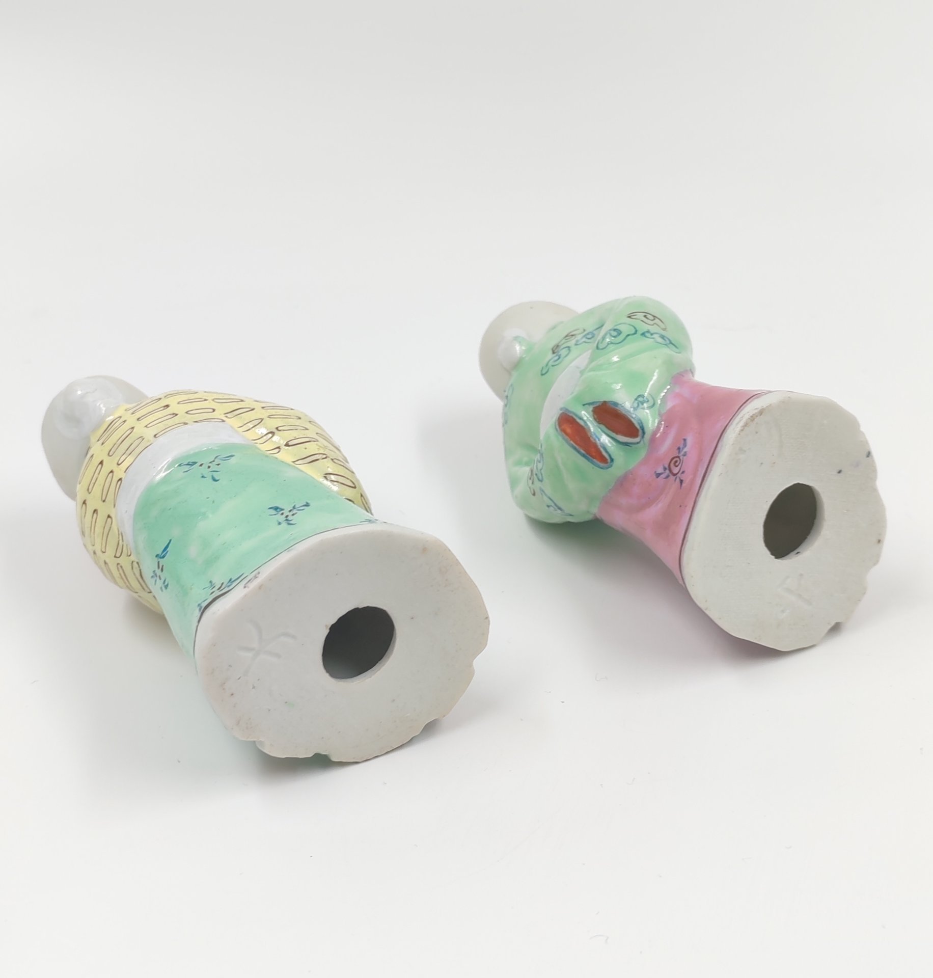 Набор из 2-х статуэток "Шоу-син" (бог долголетия), фарфор, роспись, Китай, 1950-1970 гг.