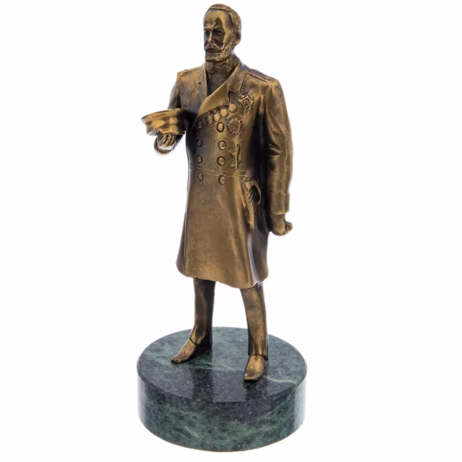 Статуэтка "Столыпин", бронза, камень, литье, Россия, 2000-2010 гг.