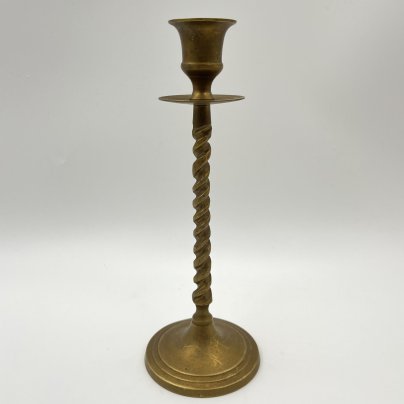 Подсвечник с витой ножкой, латунь, Индия, 1970-1990 гг.