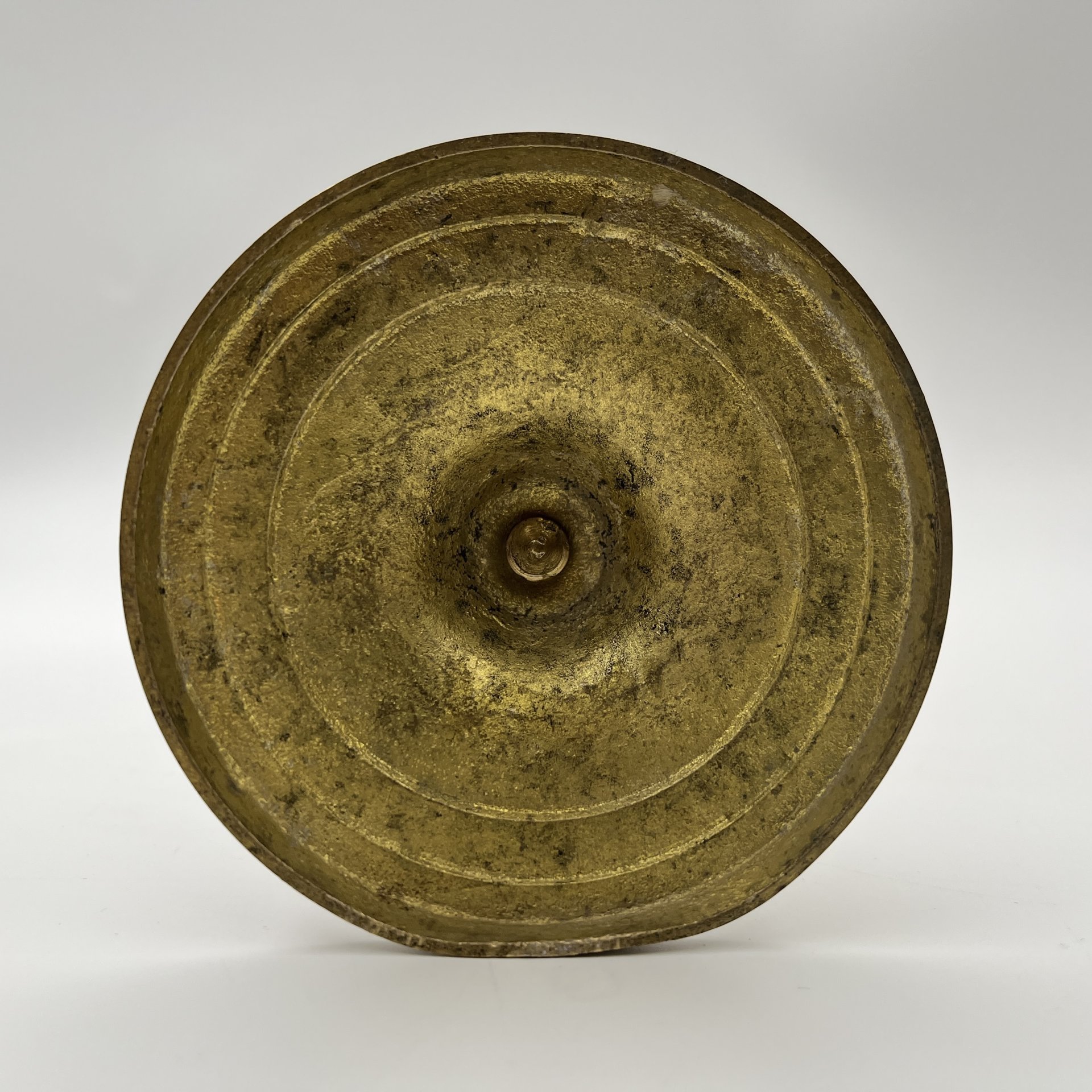 Подсвечник с витой ножкой, латунь, Индия, 1970-1990 гг.