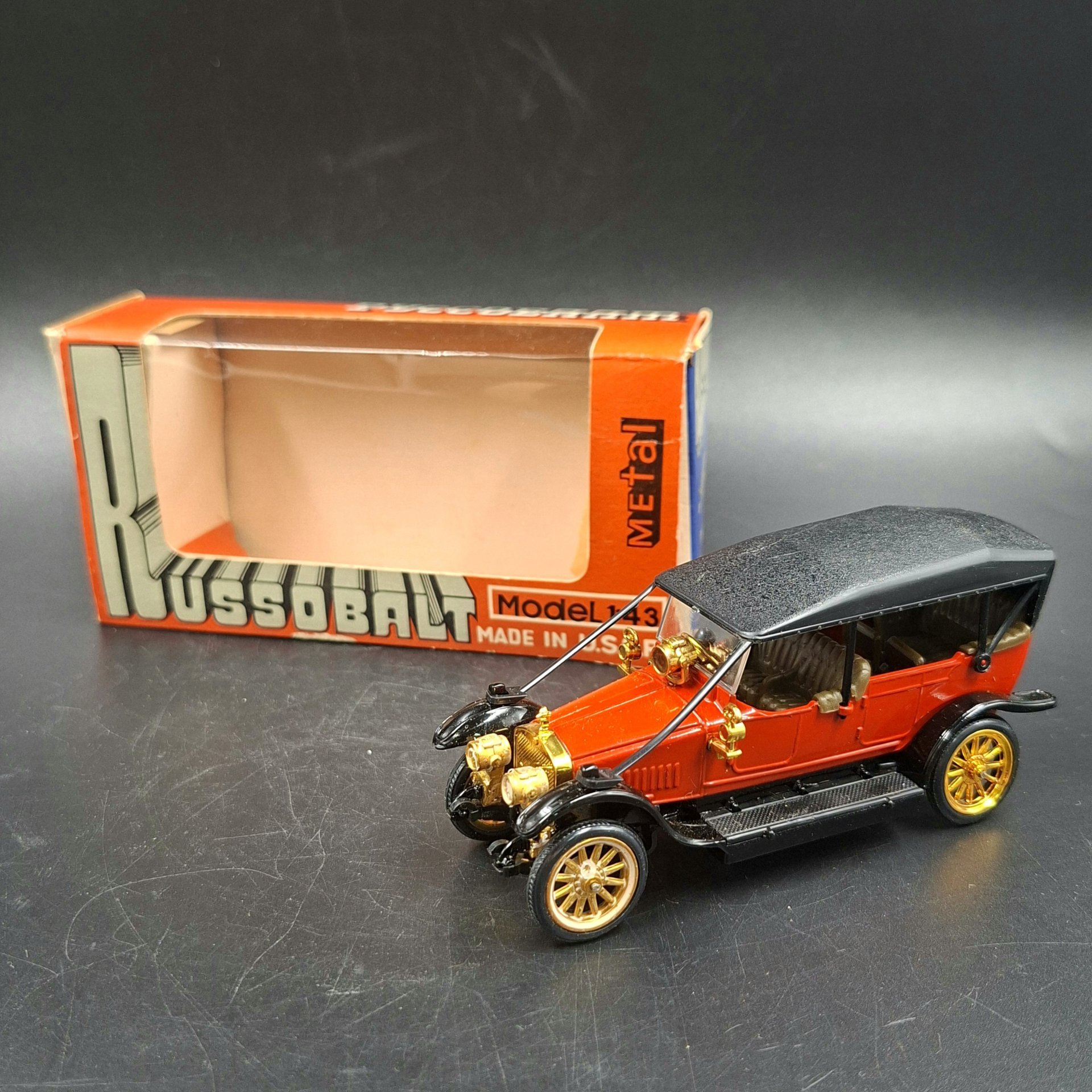 Модель коллекционная "Руссобалт С24/40" (1:43) в оригинальной коробке, металл, пластик, картон, СССР, 1970-1990 гг.