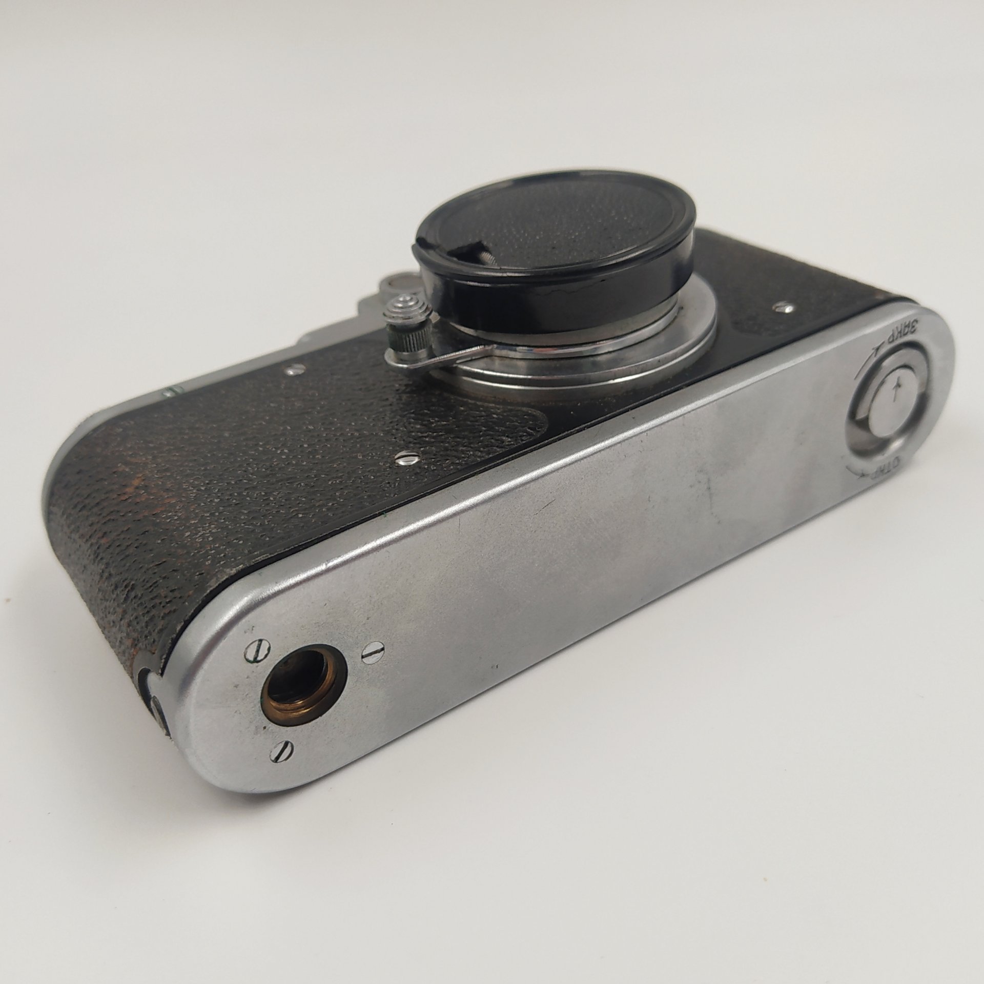 Фотоаппарат "Зоркий" с объективом "Индустар-22", металл, стекло, пластик, кожа, Красногорский механический завод (КМЗ), СССР, 1948-1956 гг.