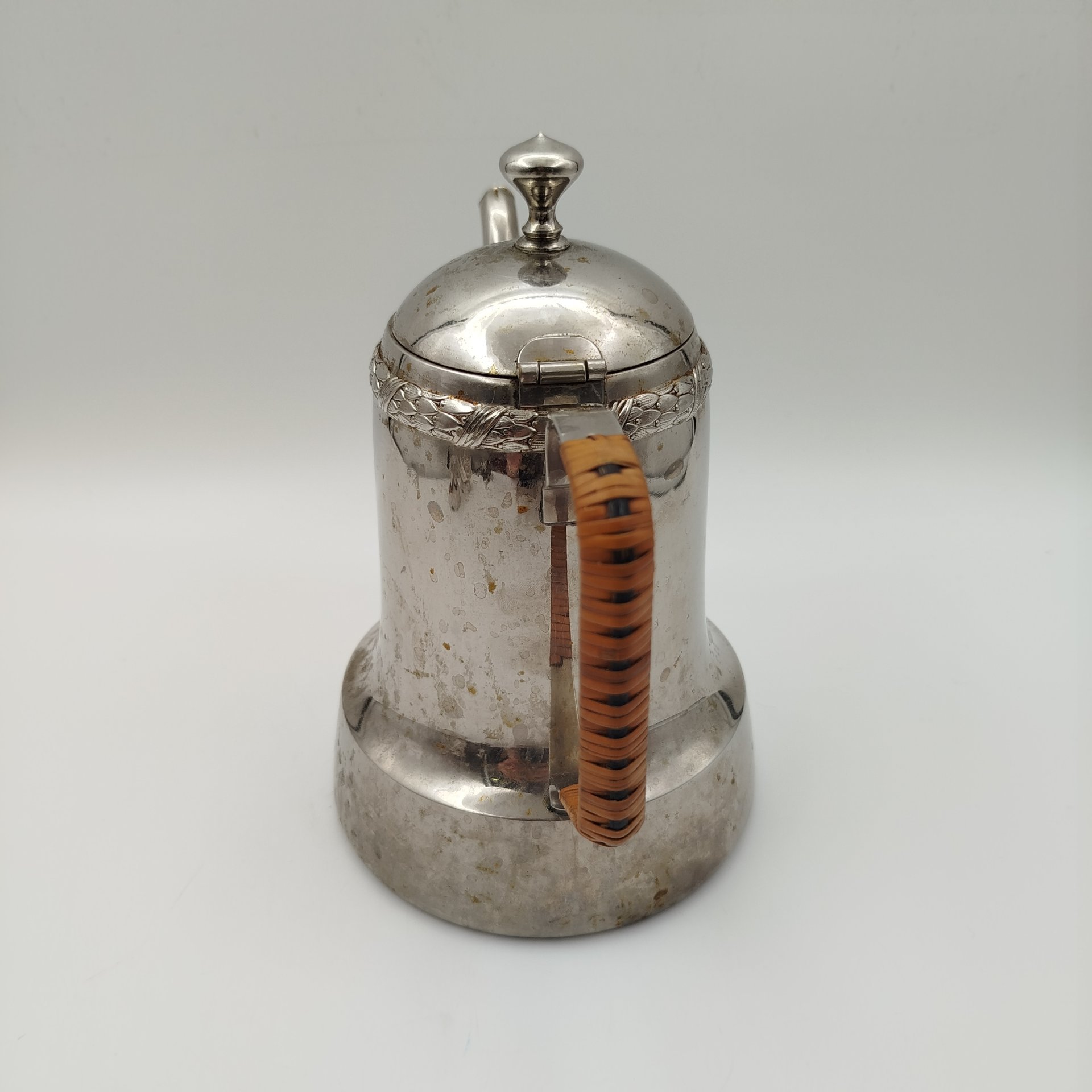 Кофейник, Berliner Metallwarenfabrik HA Jürst & Co AG, металл, серебрение, дерево, Германия, 1900-1930 гг.