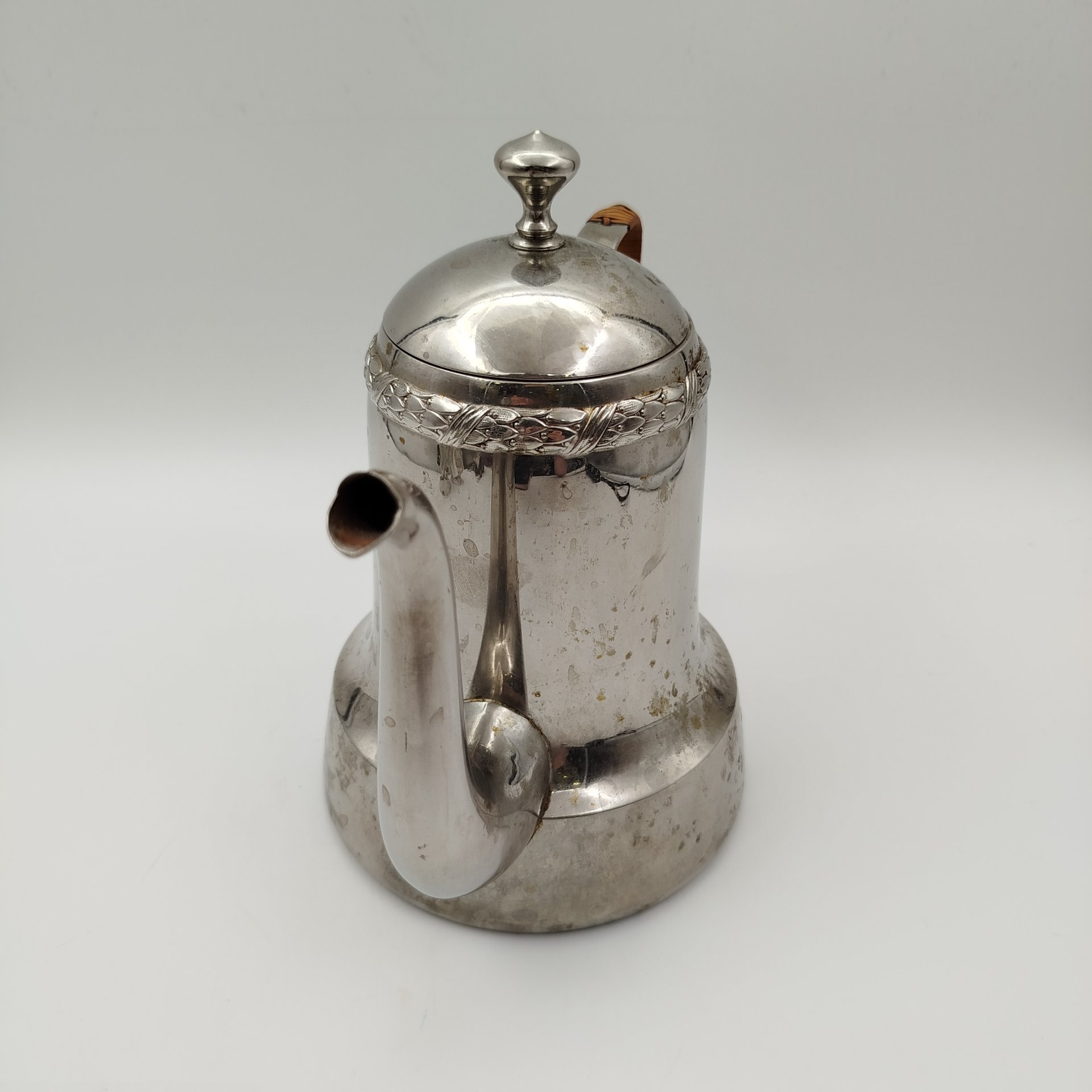 Кофейник, Berliner Metallwarenfabrik HA Jürst & Co AG, металл, серебрение, дерево, Германия, 1900-1930 гг.