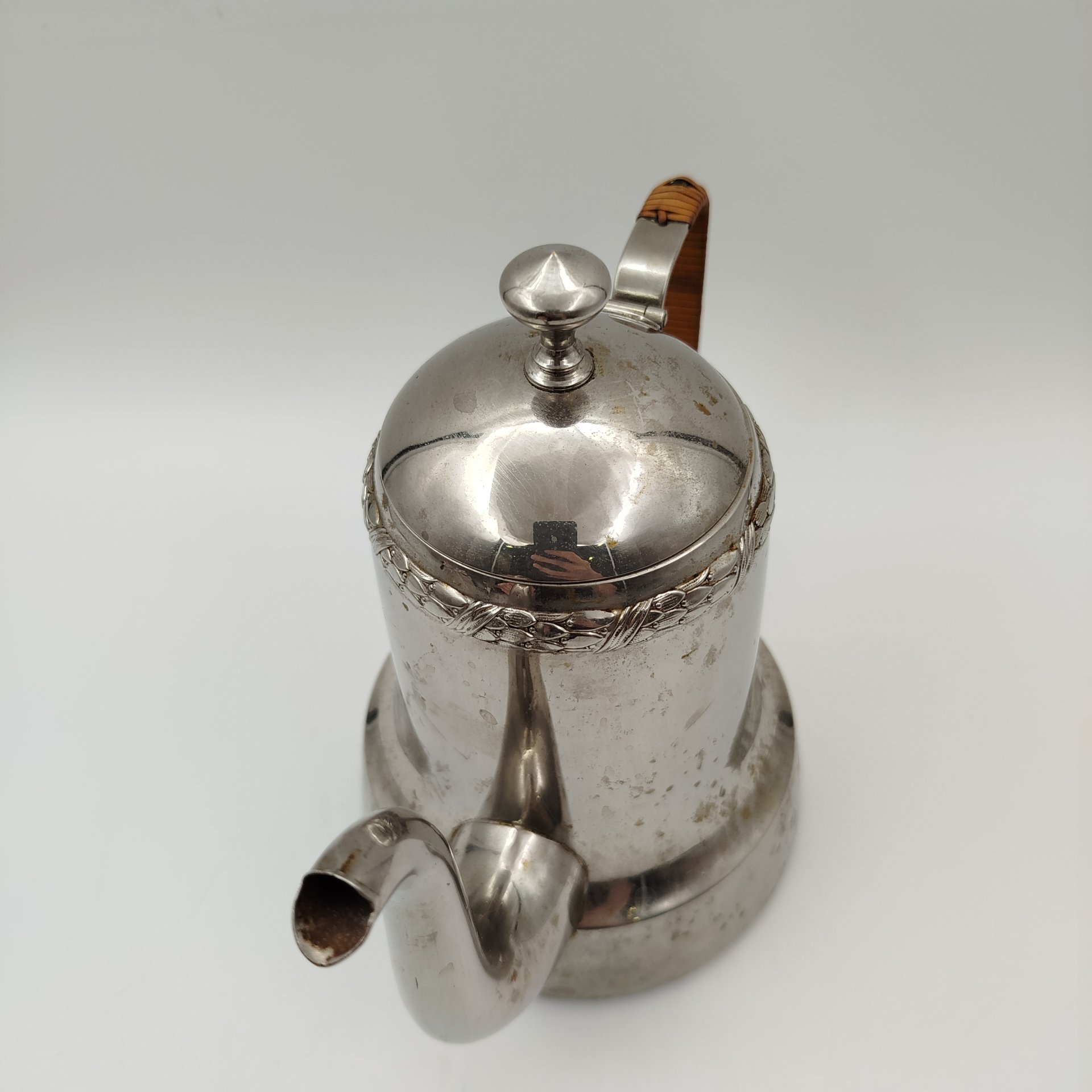 Кофейник, Berliner Metallwarenfabrik HA Jürst & Co AG, металл, серебрение, дерево, Германия, 1900-1930 гг.