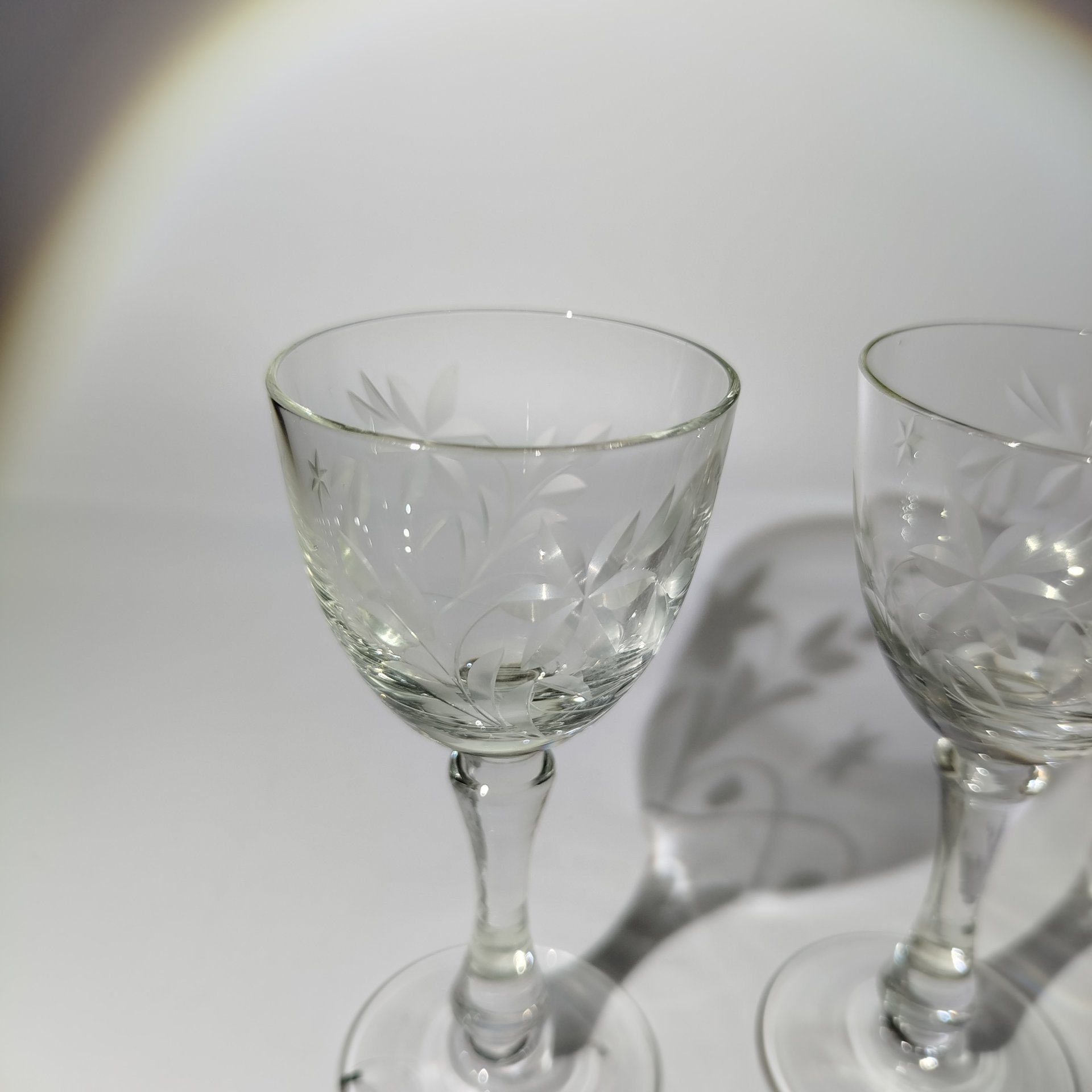 Пара рюмок, хрусталь, СССР, 1950-1970 гг.