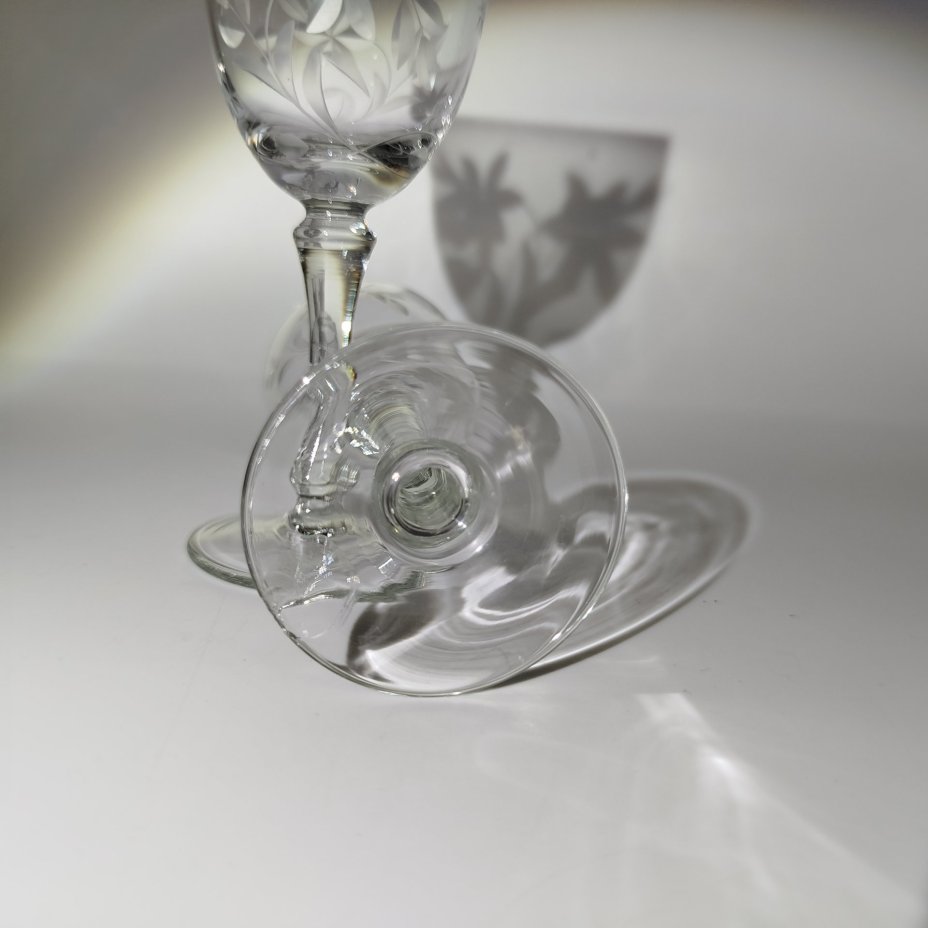 Пара рюмок, хрусталь, СССР, 1950-1970 гг.