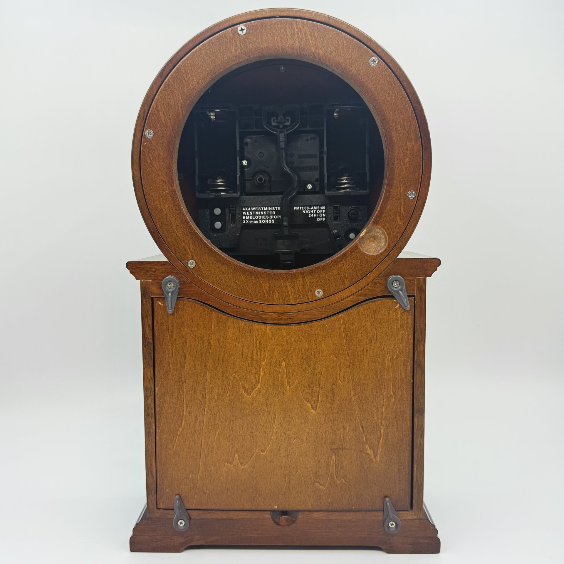 Настольные часы, Rhythm, дерево, металл, пластик, Япония, 2000-2010 гг.