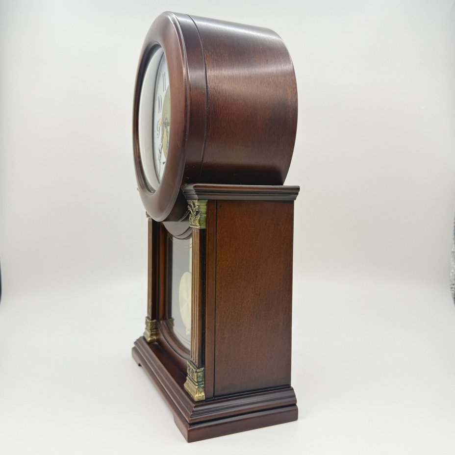 Настольные часы, Rhythm, дерево, металл, пластик, Япония, 2000-2010 гг.