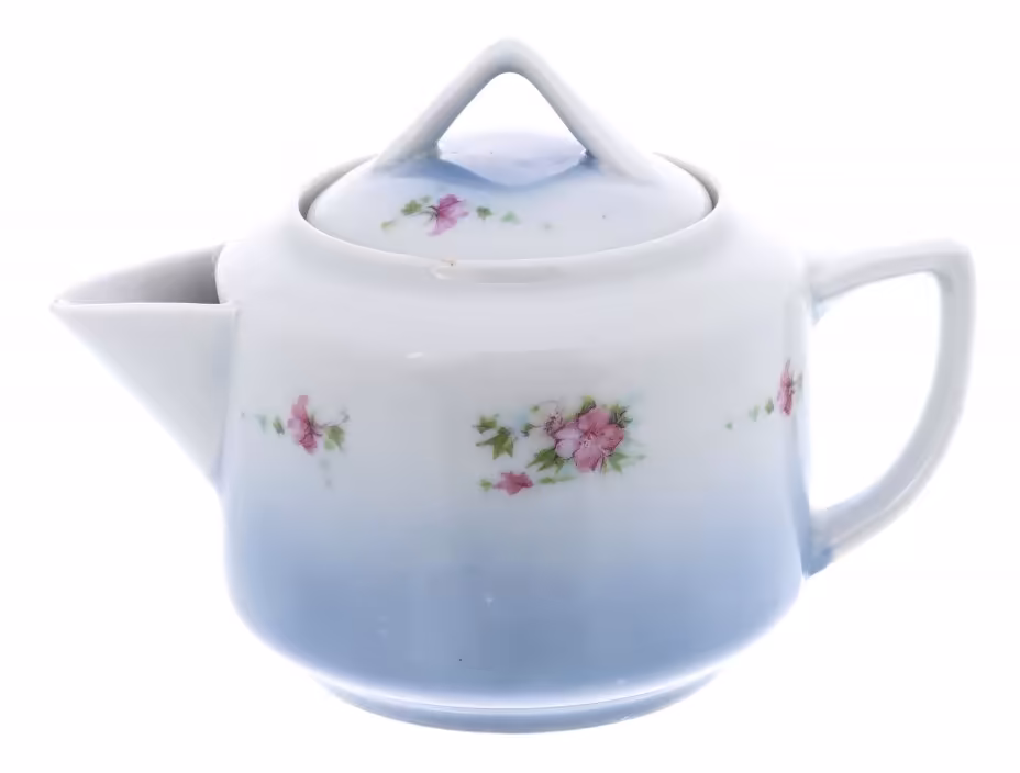 Молочник с цветочным декором, фарфор, деколь, Российская Империя, 1900-1917гг