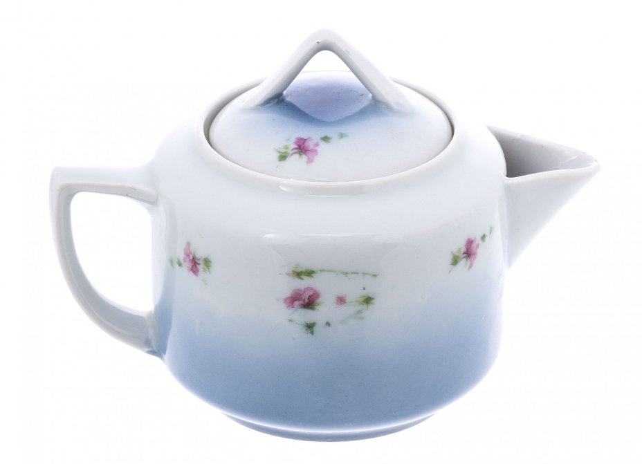 Молочник с цветочным декором, фарфор, деколь, Российская Империя, 1900-1917гг