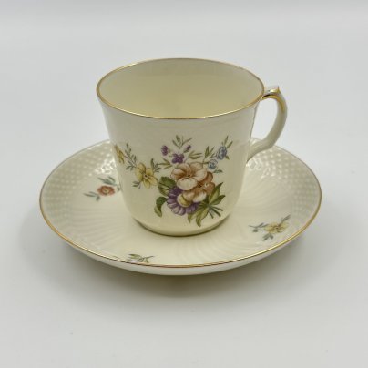 Пара кофейная с цветочным декором, Royal Copenhagen