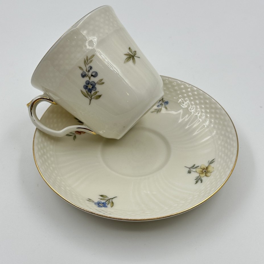 Пара кофейная с цветочным декором, Royal Copenhagen