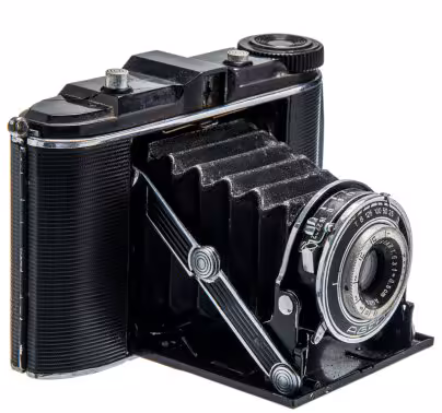 Фотоаппарат "Agfa Jsolette", металл, пластик, фирма "Agfa Kamerawerk AG", г. Мюнхен, Германия, 1936-1937 гг.