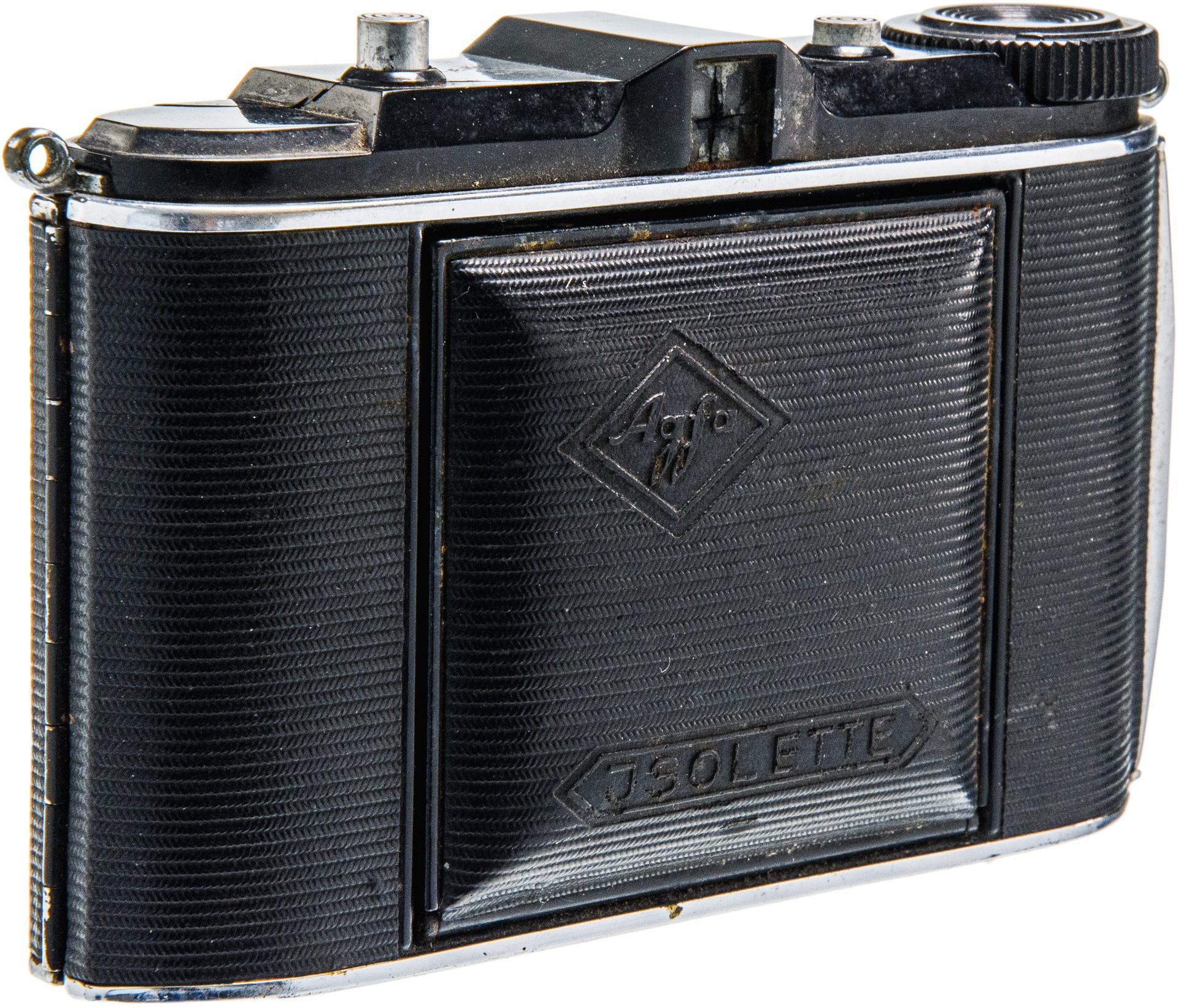 Фотоаппарат "Agfa Jsolette", металл, пластик, фирма "Agfa Kamerawerk AG", г. Мюнхен, Германия, 1936-1937 гг.