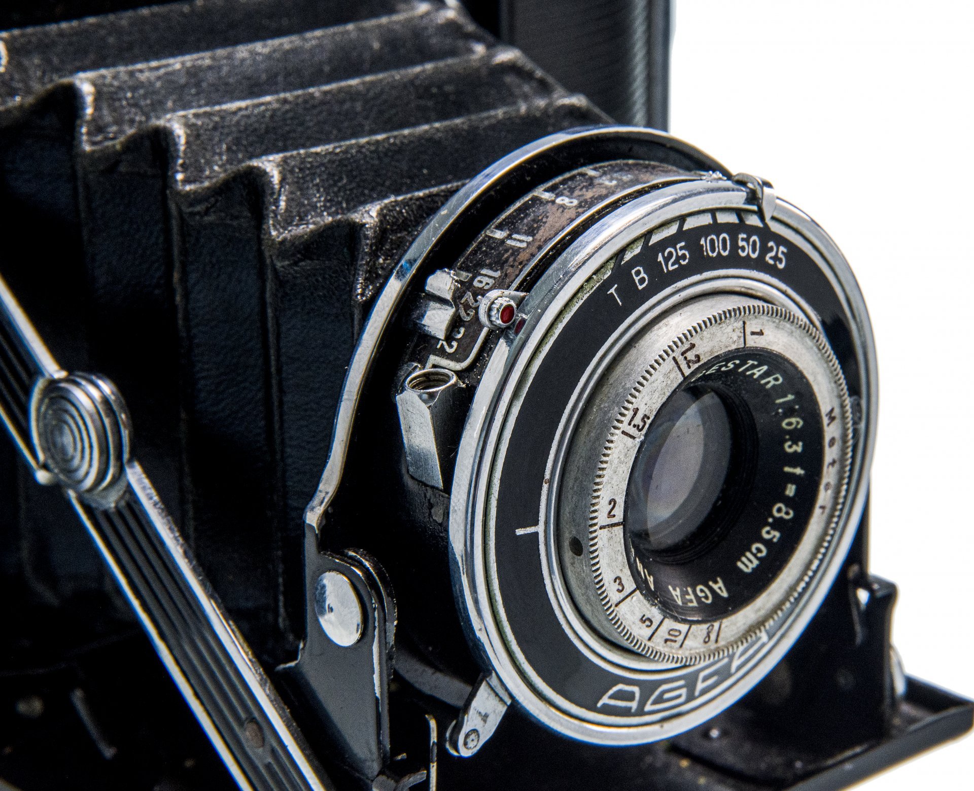 Фотоаппарат "Agfa Jsolette", металл, пластик, фирма "Agfa Kamerawerk AG", г. Мюнхен, Германия, 1936-1937 гг.