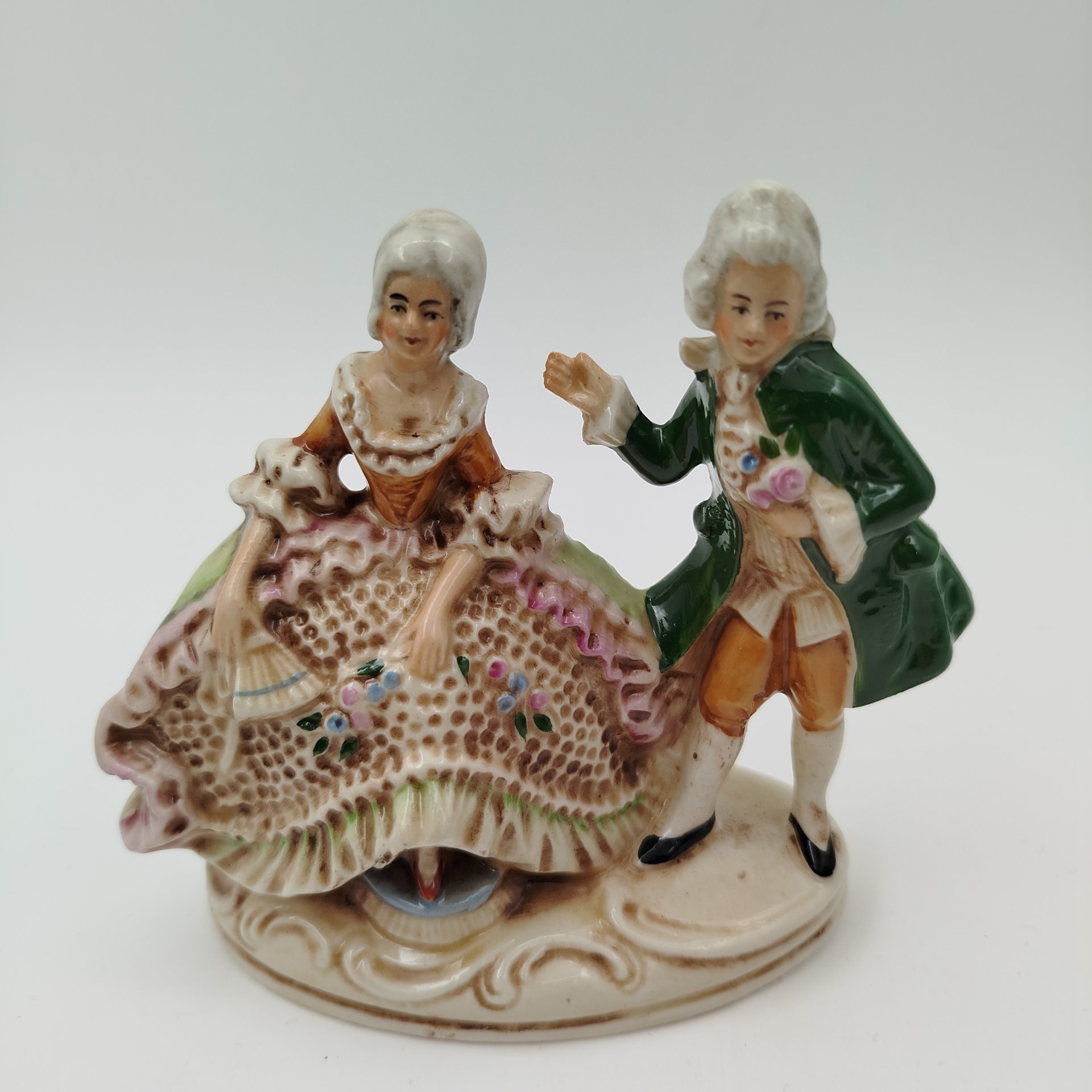 Статуэтка "Галантная сцена", фарфор, роспись, Германия, 1960-1980 гг.