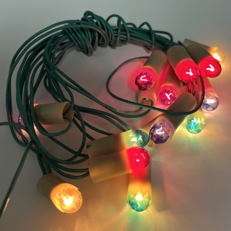 Гирлянда ёлочная в стиле ретро