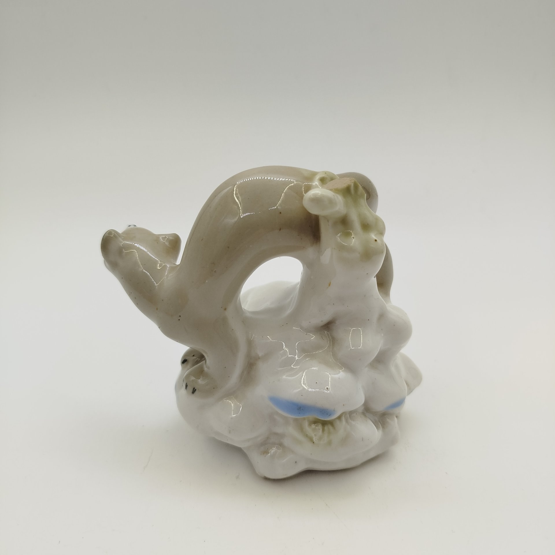 Статуэтка «Куница», фарфор, роспись, Артель «Прогресс», СССР, 1960-1980 гг.