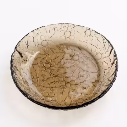 Блюдо "Виноград", стекло, Китай, 2000-2015 гг., Китай