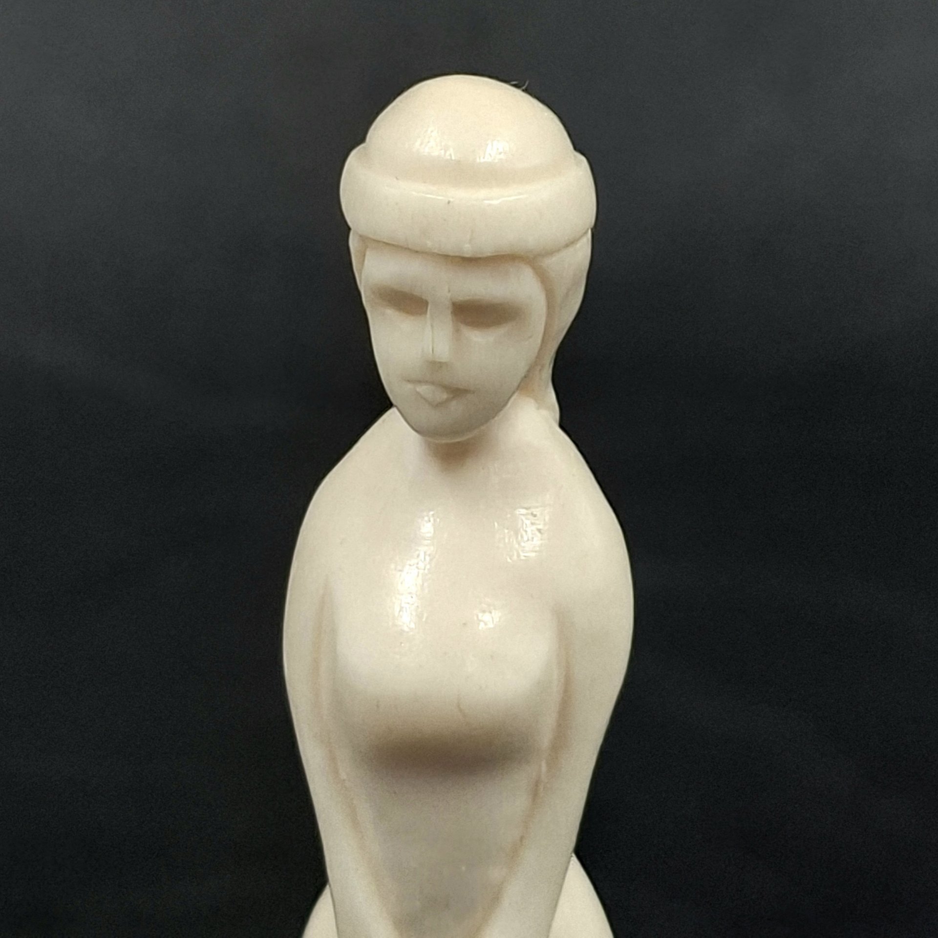 Статуэтка "Девушка", кость, резьба, СССР, 1970-1990 гг.