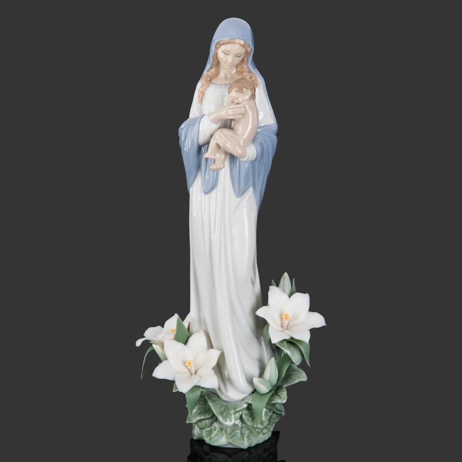 Статуэтка "Мадонна в цветах", скульптор Jose Javier Malavia, фарфор, роспись, Lladro, Lladro