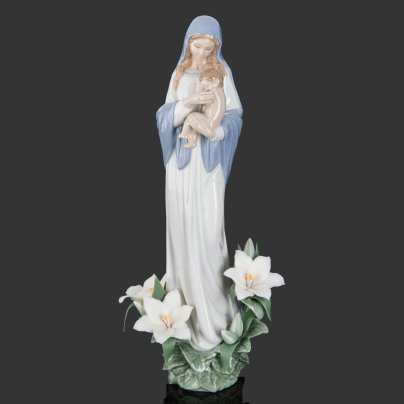 Статуэтка "Мадонна в цветах", скульптор Jose Javier Malavia, фарфор, роспись, Lladro, Lladro