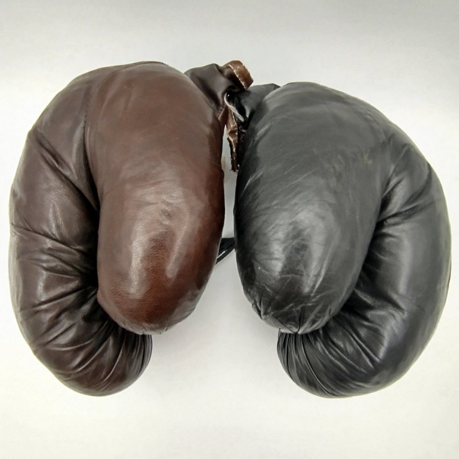 Перчатки боксёрские, кожа, текстиль