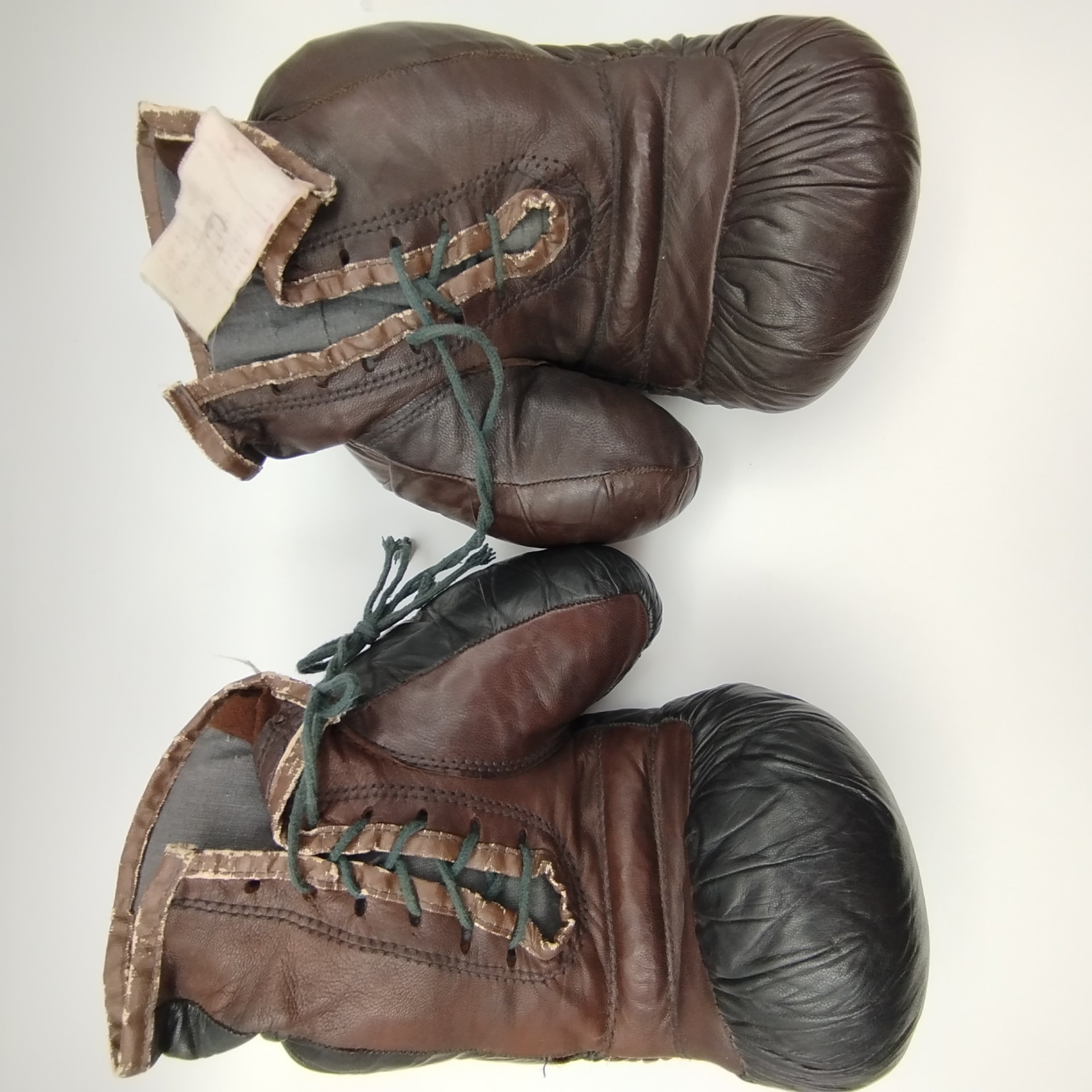 Перчатки боксёрские, кожа, текстиль