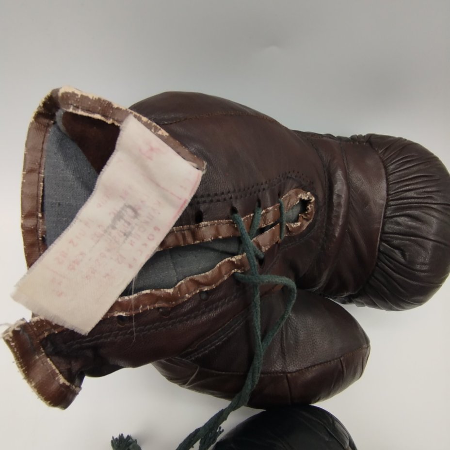 Перчатки боксёрские, кожа, текстиль