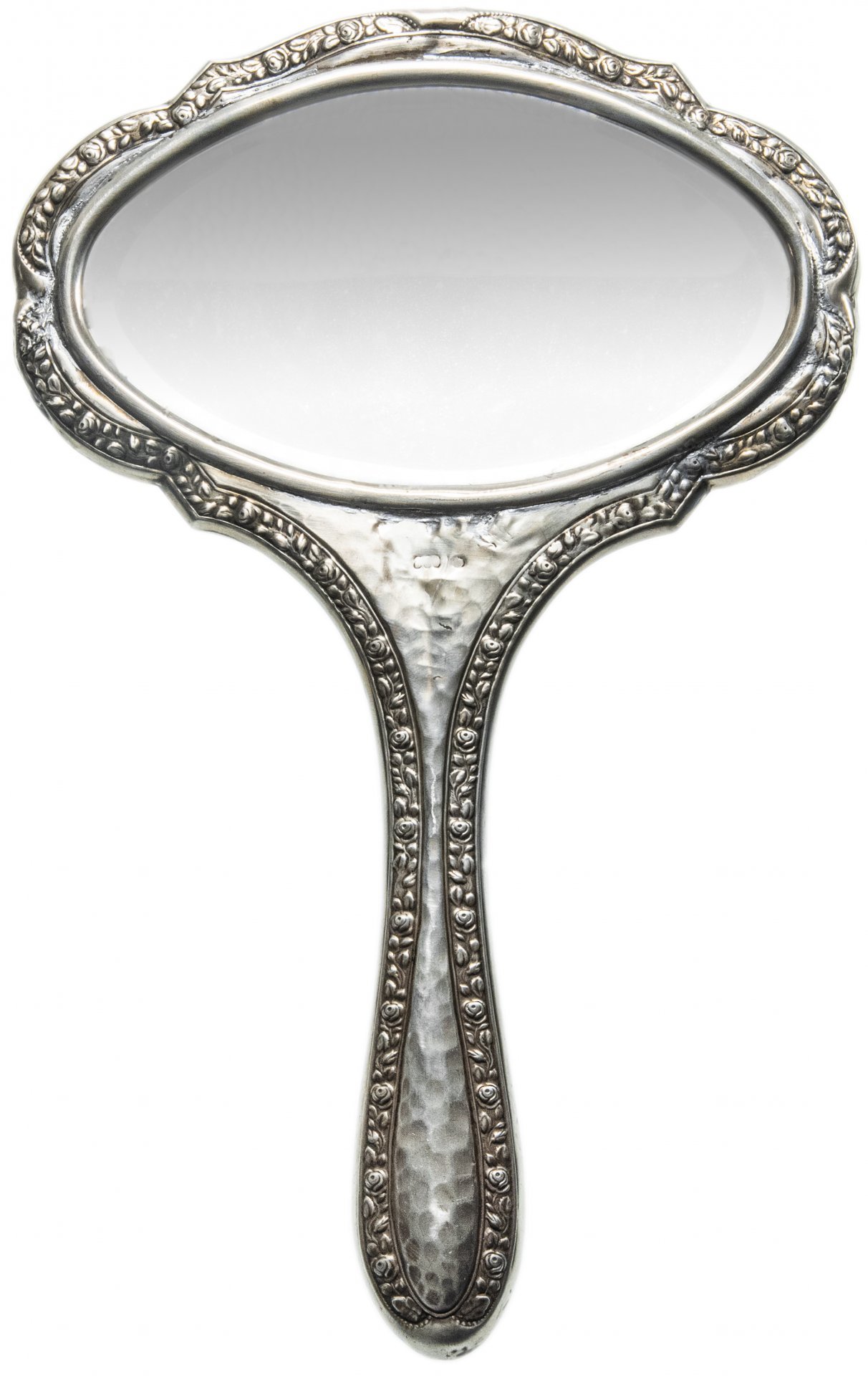 Зеркало антикварное, серебро 800 пр., фирма "Gebrüder Kühn", Германия, 1860-1920 гг.